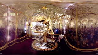 Видео 360° - Государственный Эрмитаж, Часы Павлин - The State Hermitage, Peacock clock